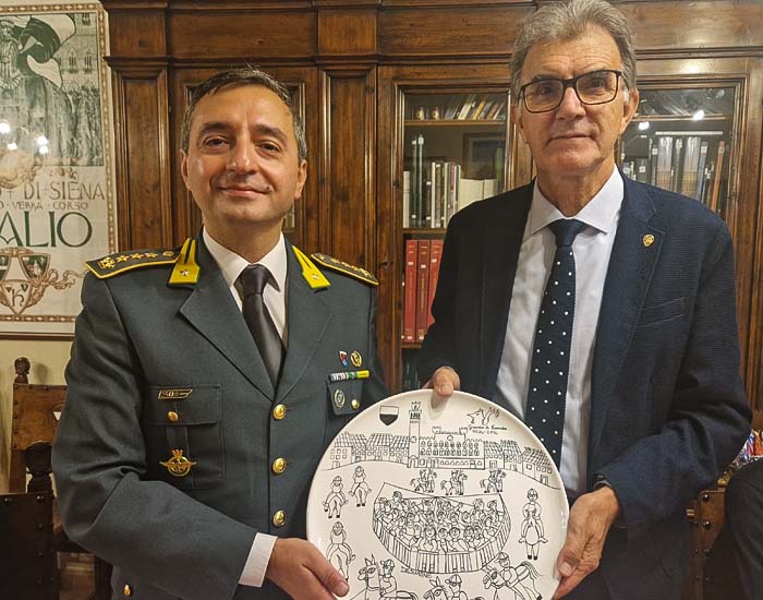 il Col. Pietro Sorbello in visita al Magistrato